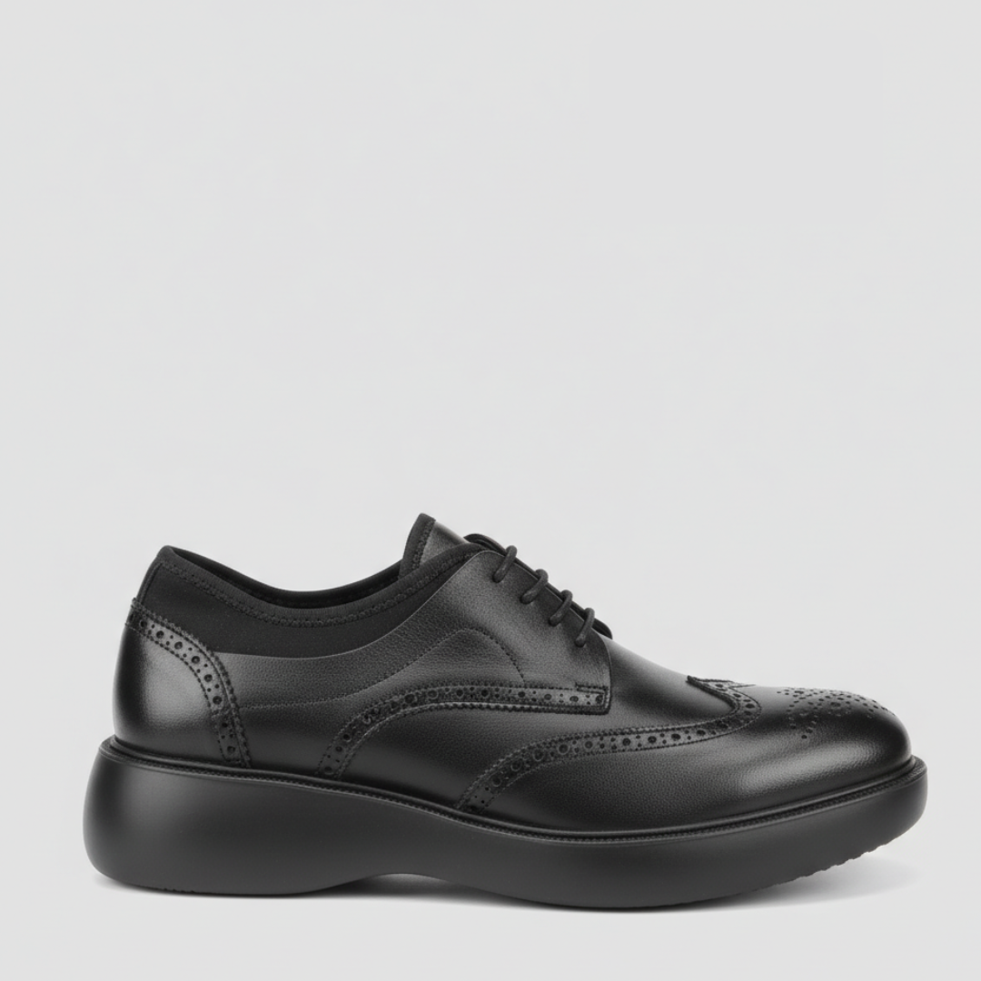 Chaussure Derby Brogue Homme à semelle confort